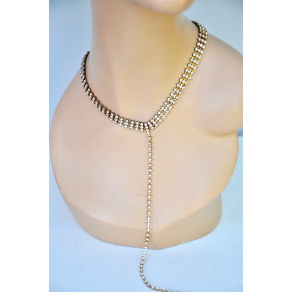 Vintage Necklace Chocker with Long String to Mid Breast Down to Body - Sexy - Picture 9 of 9